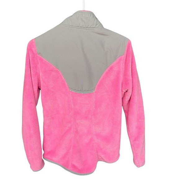 Danskin Jacket Girls Small 4-6 Pink Gray Full Zip Fleece Pockets - Picture 2 of 5